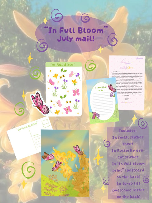 "In Full Bloom" July Mail! Half off with code "full bloom"